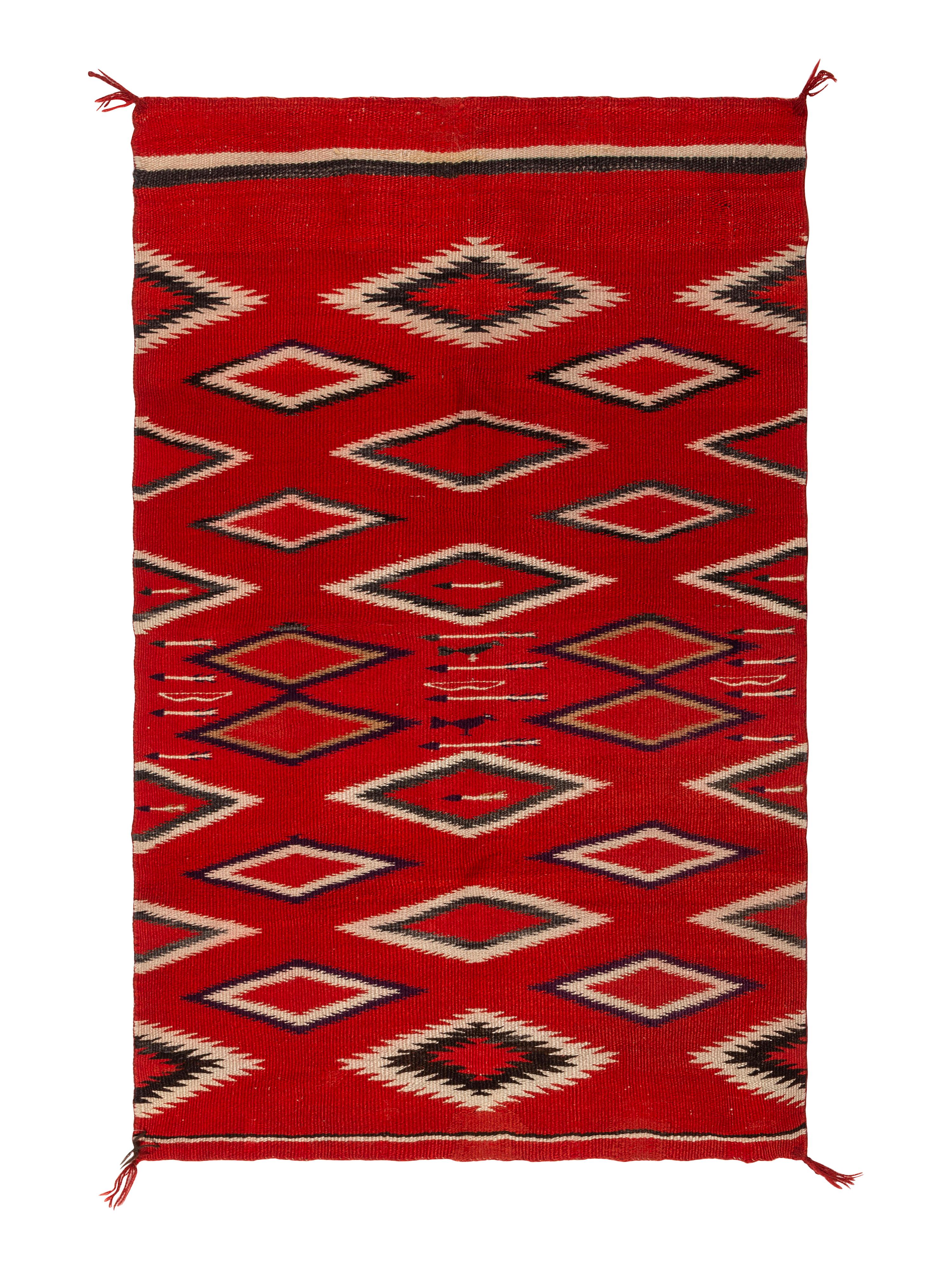 Navajo Germantown Pictorial Child's Blanket / Rug