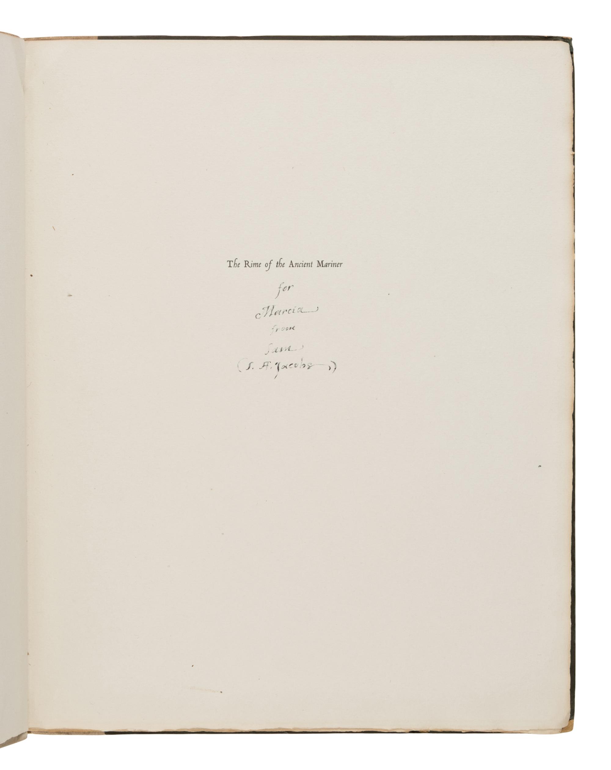 Coleridge, Samuel Taylor (1772-1834). A group of 17 editions of The Rime of the Ancient Mariner , including: