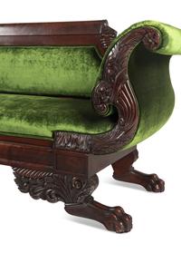 A Classical Carved Mahogany Sofa