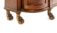 A Maitland-Smith Empire Style Gilt Metal Mounted Fossil Stone Top Cabinet
