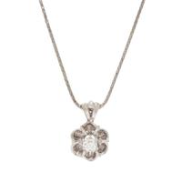 WHITE GOLD AND DIAMOND NECKLACE