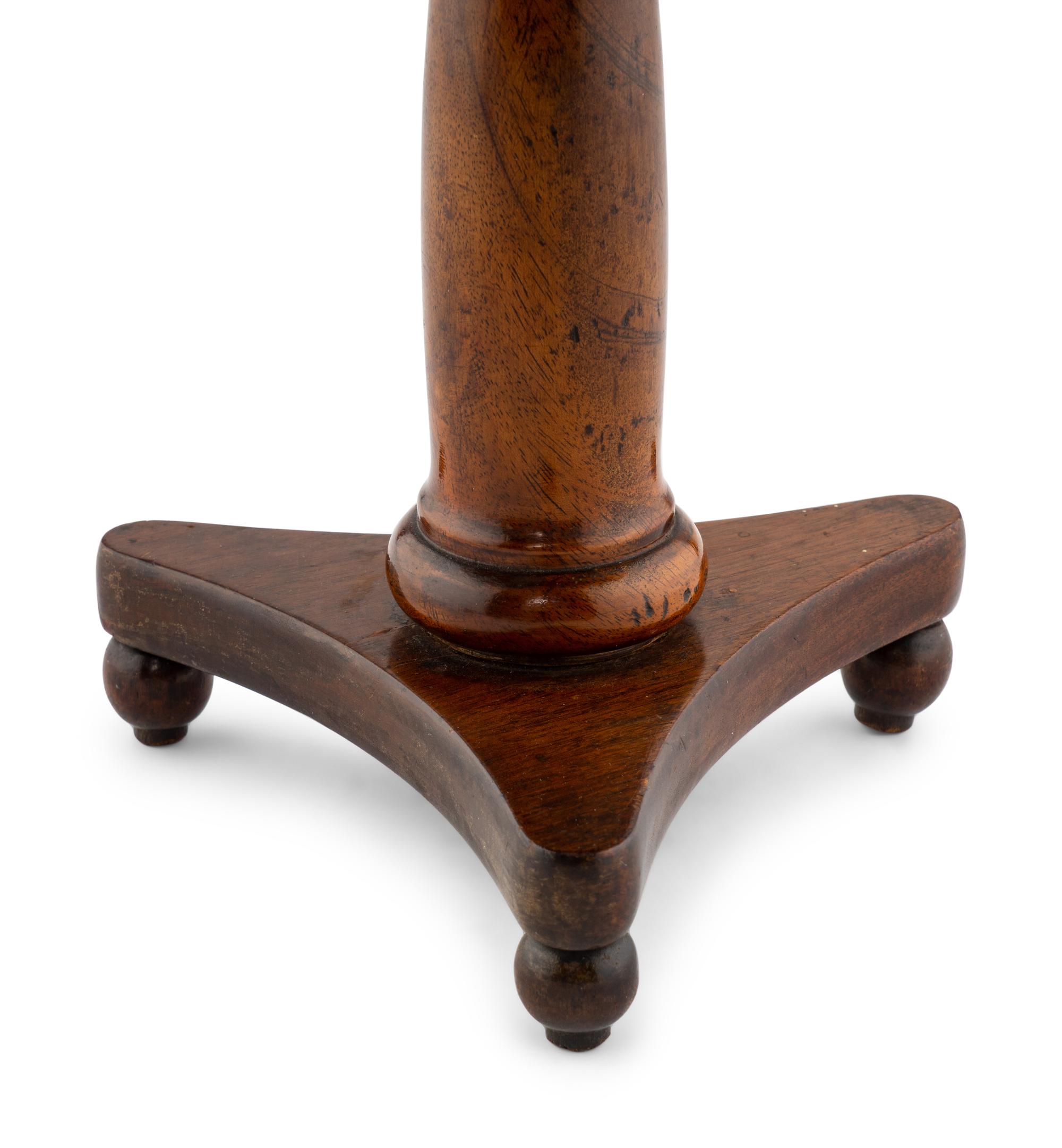 An Empire Diminutive Walnut Center Table