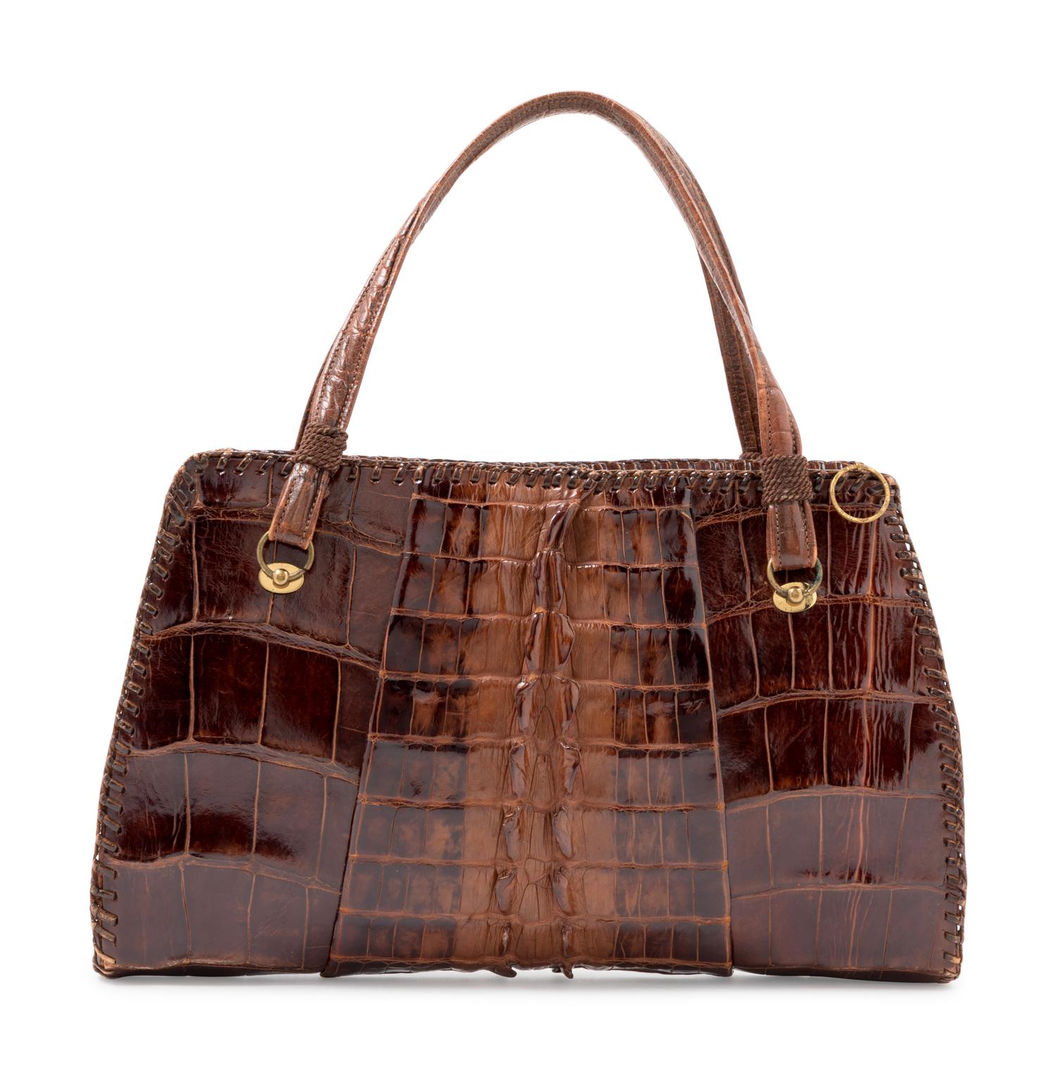Brown Alligator Bag