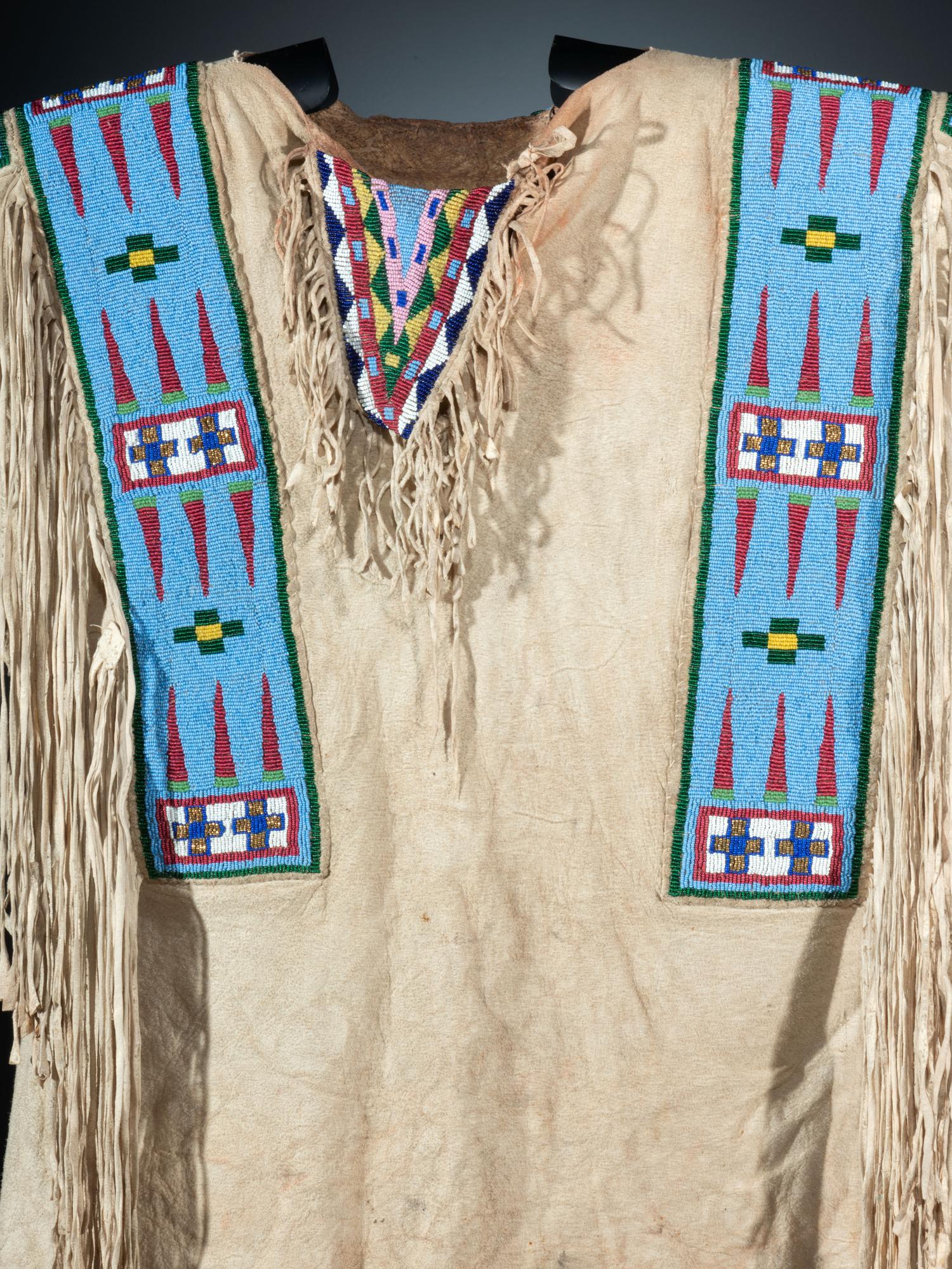 Assiniboine Beaded Hide Shirt