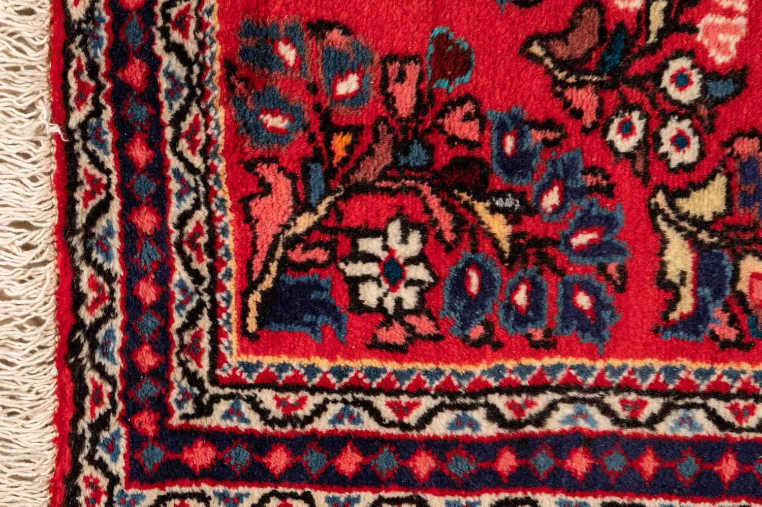 Three Indo-Persian Wool Mats and a Persian Pictorial Wool Mat