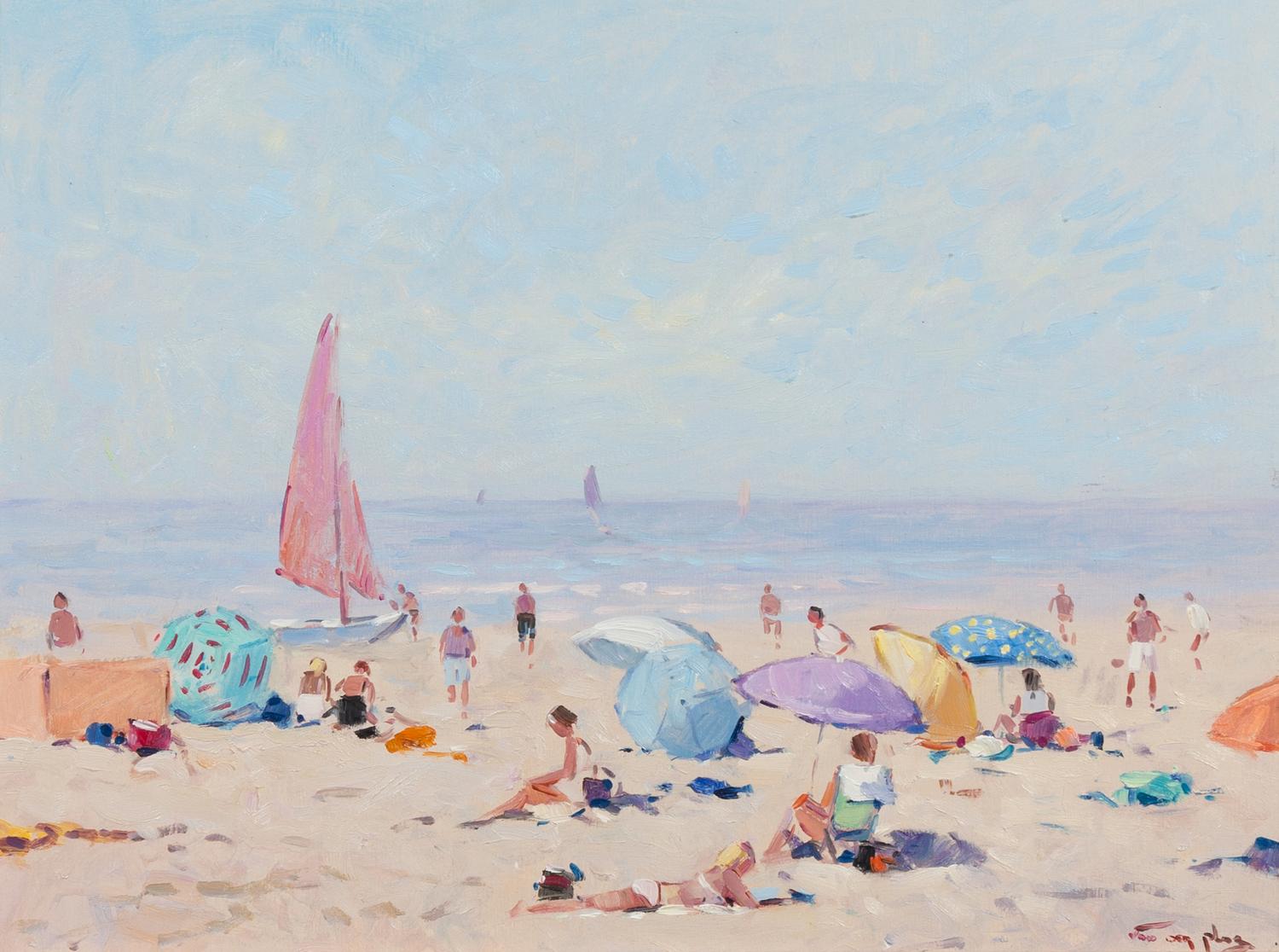 Niek van der Plas, (Dutch, b. 1954), Beach