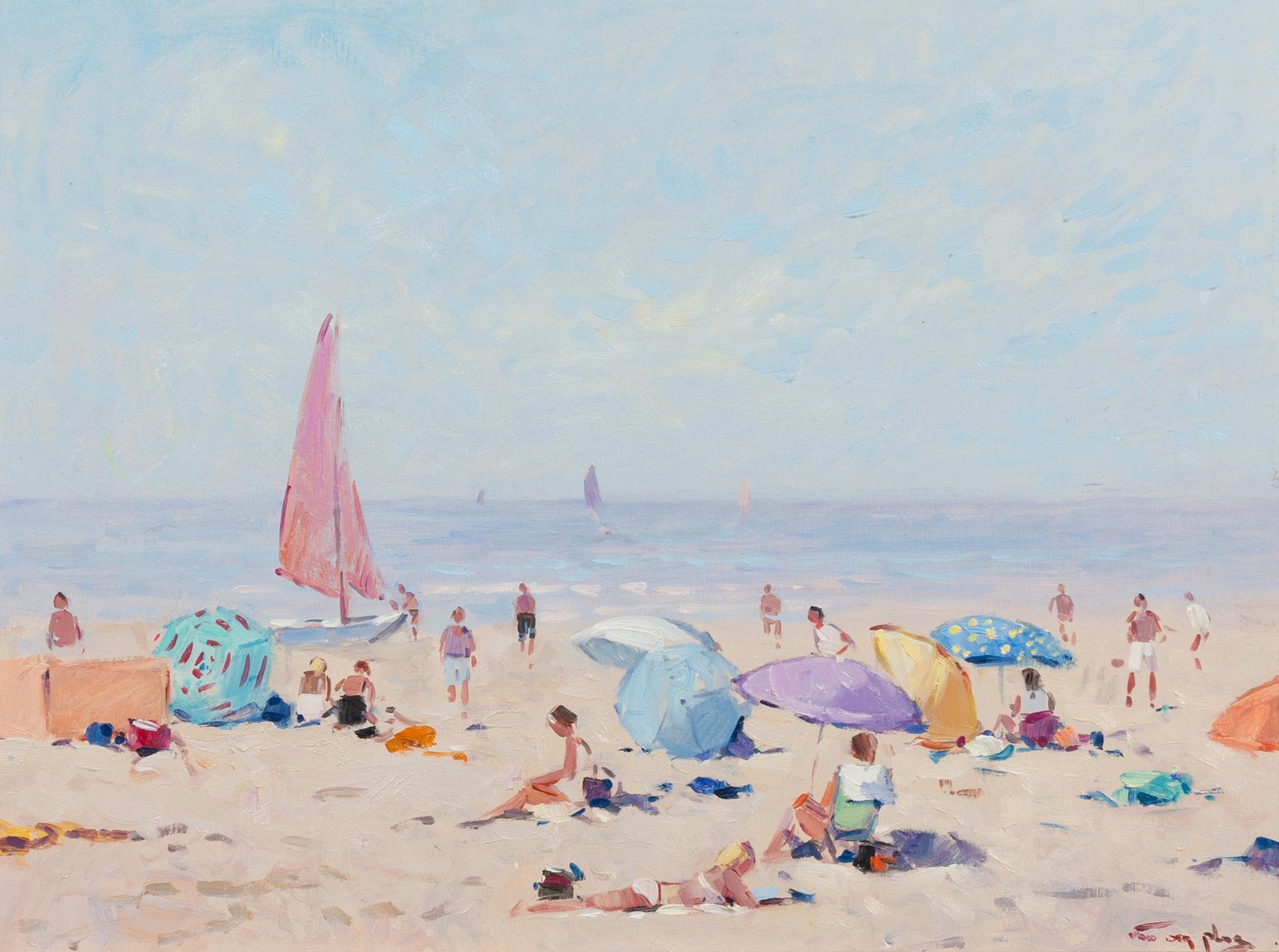 Niek van der Plas, (Dutch, b. 1954), Beach