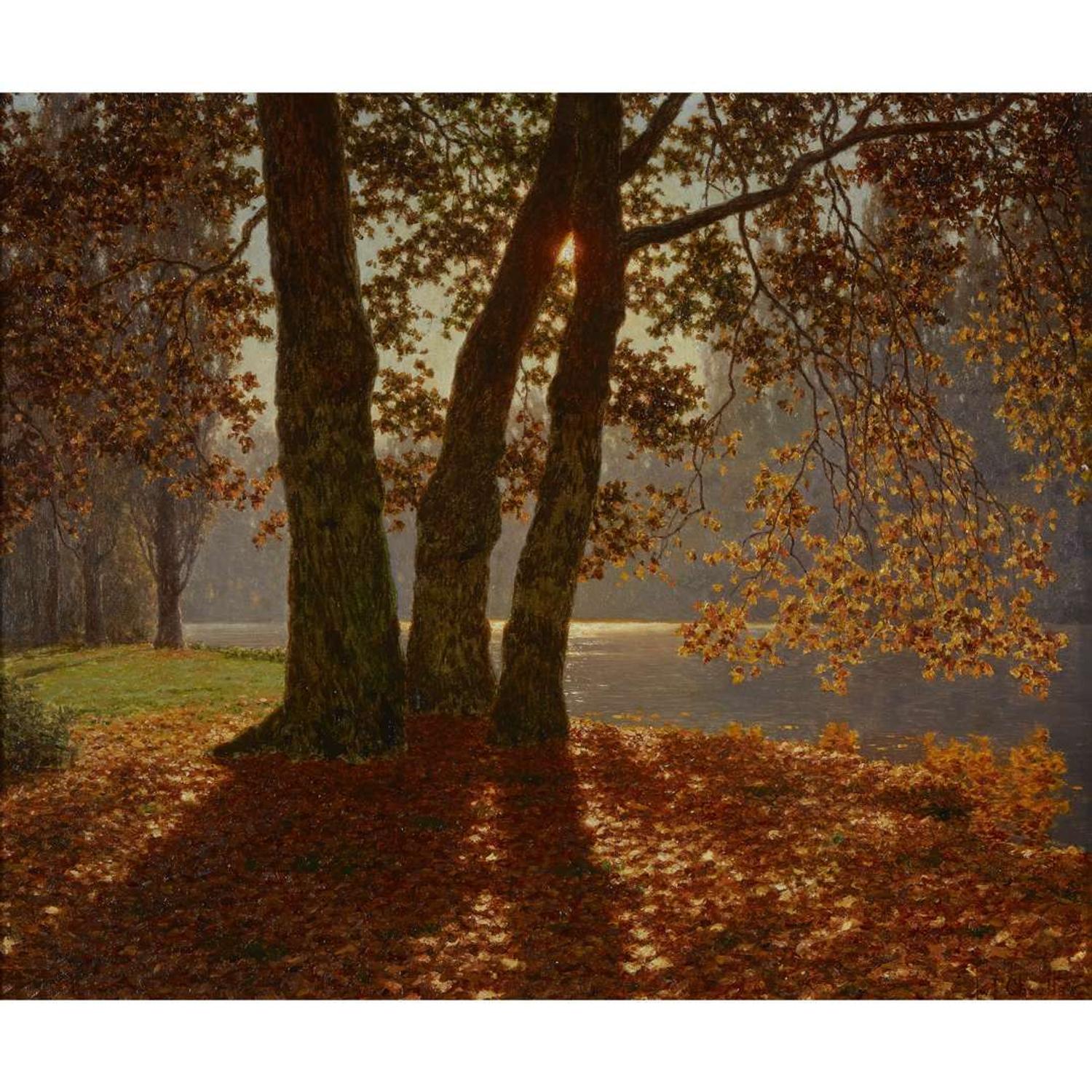 IVAN FEDOROVICH CHOULTSÉ (RUSSIAN 1877–1932) "FIN OCTOBRE, BOIS DE BOULOGNE"
