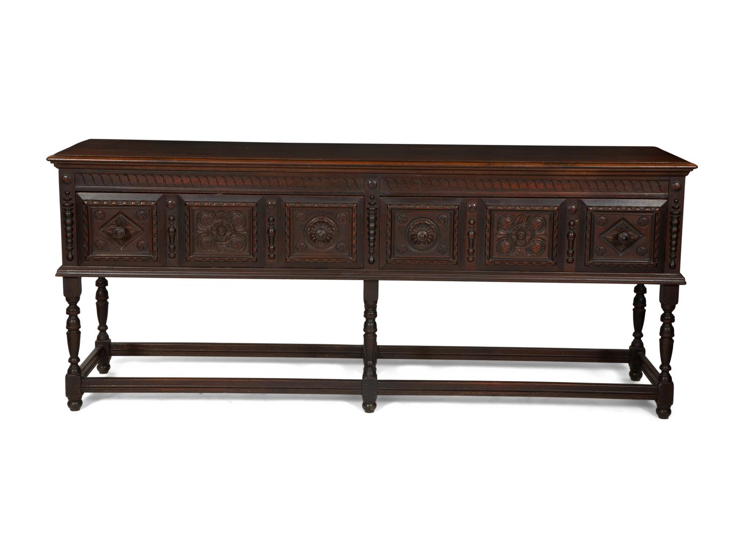 A Renaissance Revival Mahogany Side Board