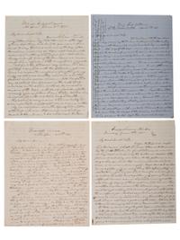 [US NAVY]. PAULDING, Commodore Hiram (1797-1878). Personal correspondence of Paulding to his wife Ann Marie Paulding, and other family members, incl. discussion of naval activity, encounters with heads of state, and more.