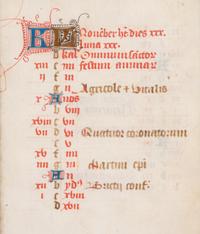 A Group of Book of Hours Leaves on Vellum