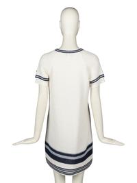 CHANEL STRIPED KNIT DRESS