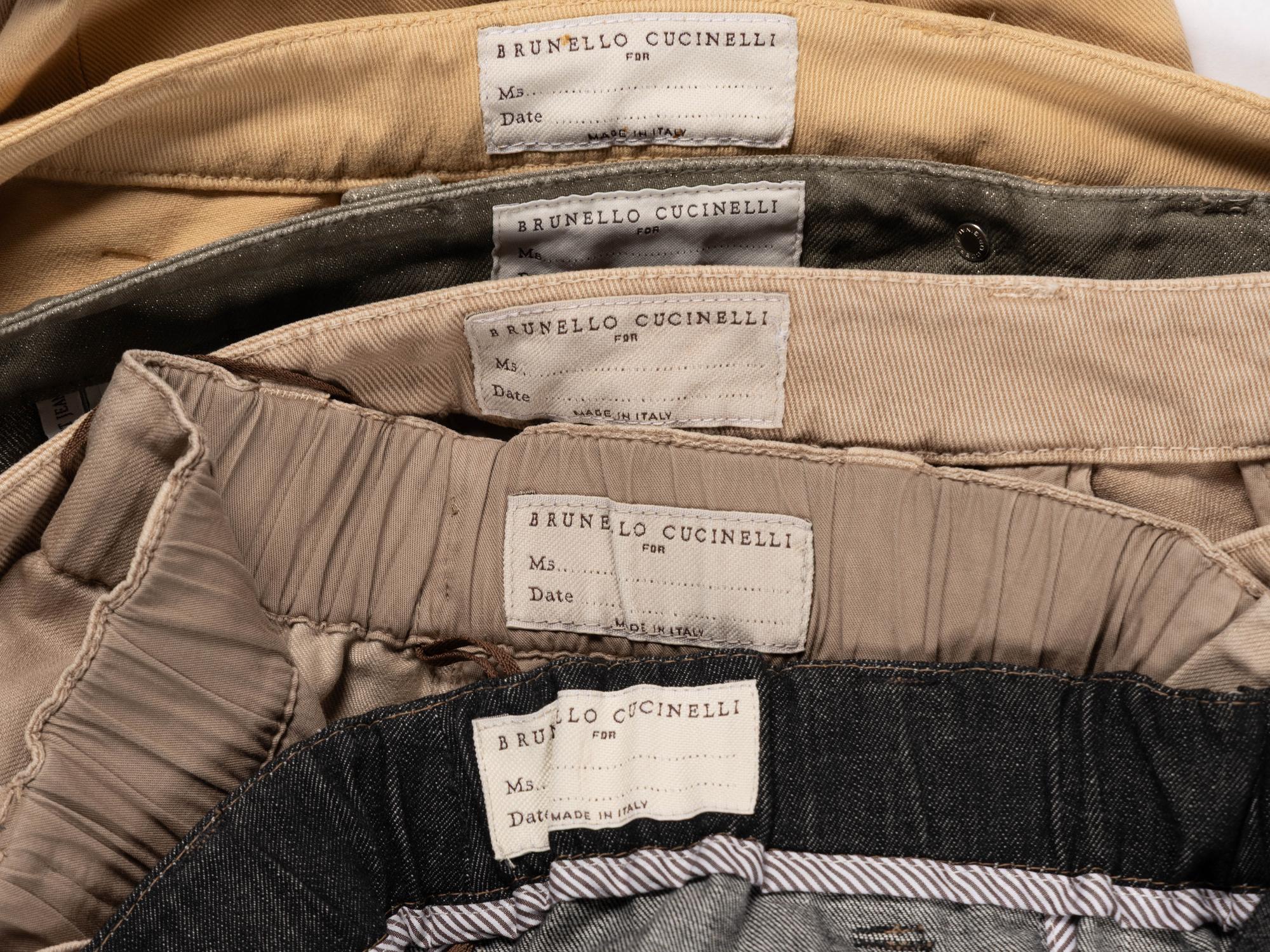 Brunello Cucinelli, Five Pairs of Denim Pants