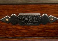 A Scottish Silver-Plate, Oak and Cut Glass Tantalus
