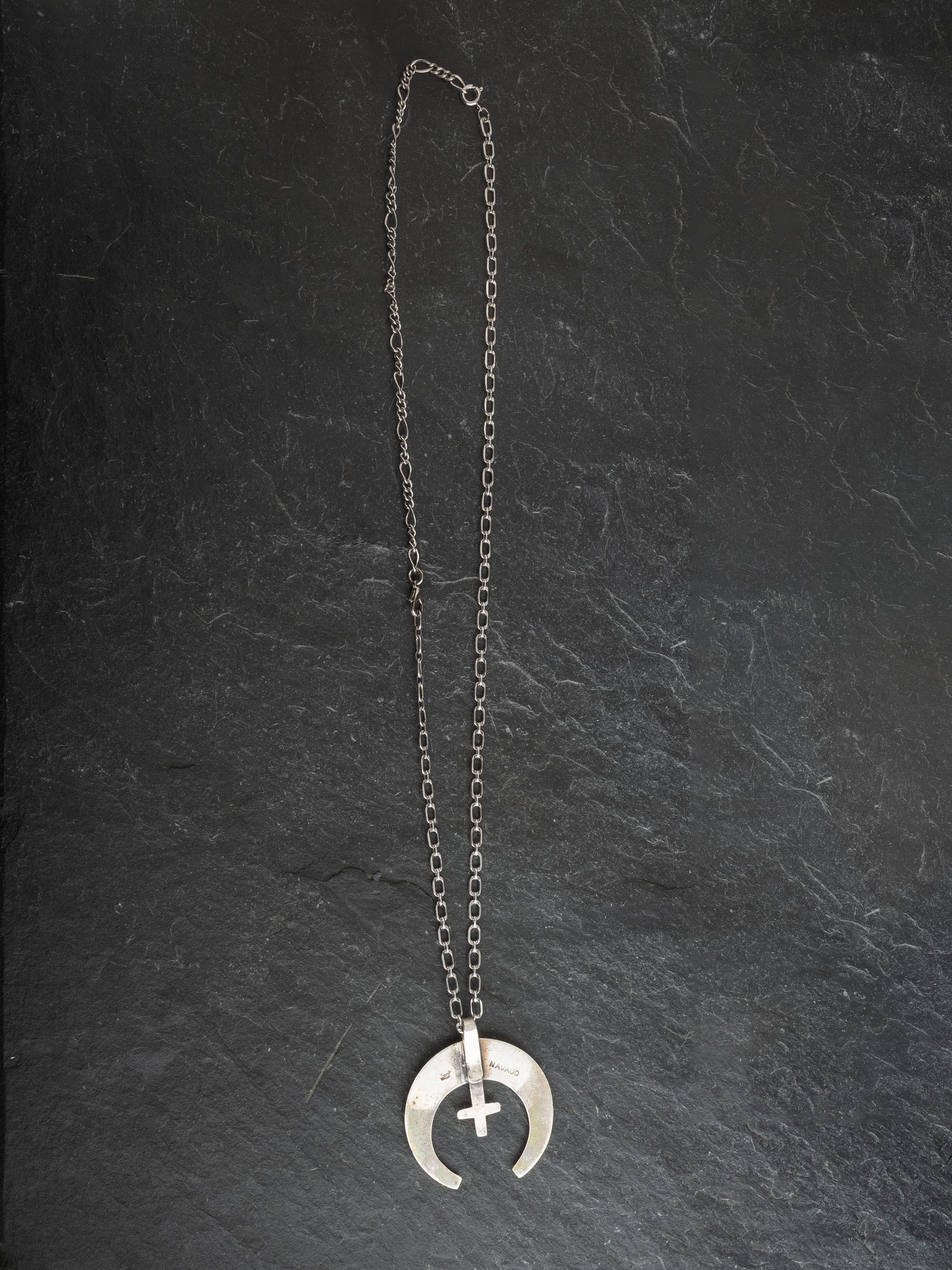 Navajo Sandcast Naja Necklace