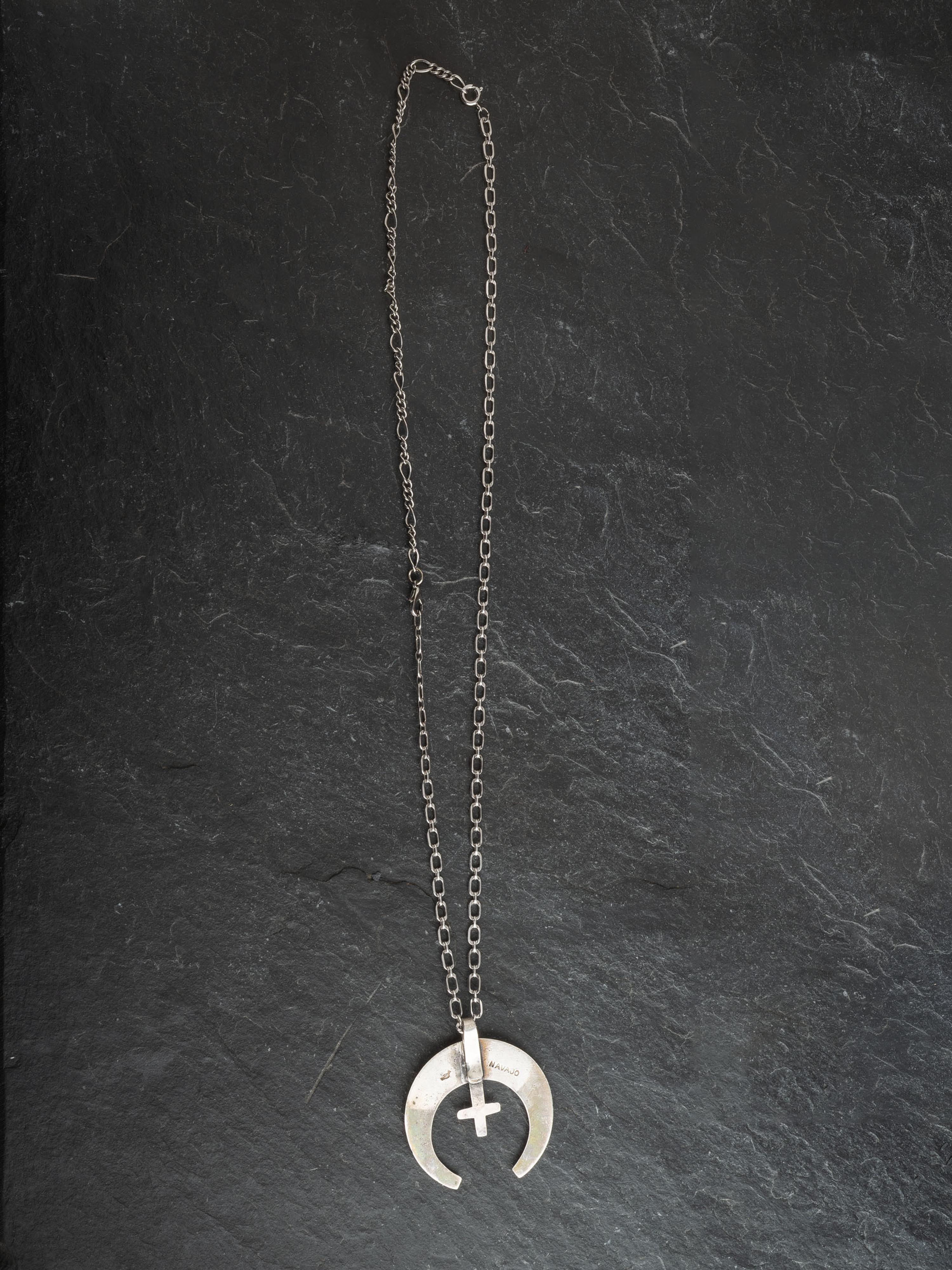 Navajo Sandcast Naja Necklace