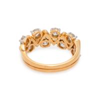OSCAR HEYMAN & BROTHERS, YELLOW GOLD AND DIAMOND RING