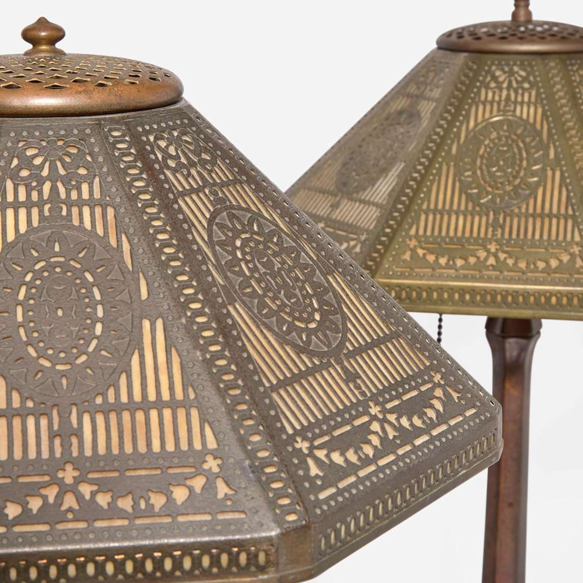 Tiffany Studios (American, active 1878-1932) A Pair of Table Lamps, New York, NY, early 20th century
