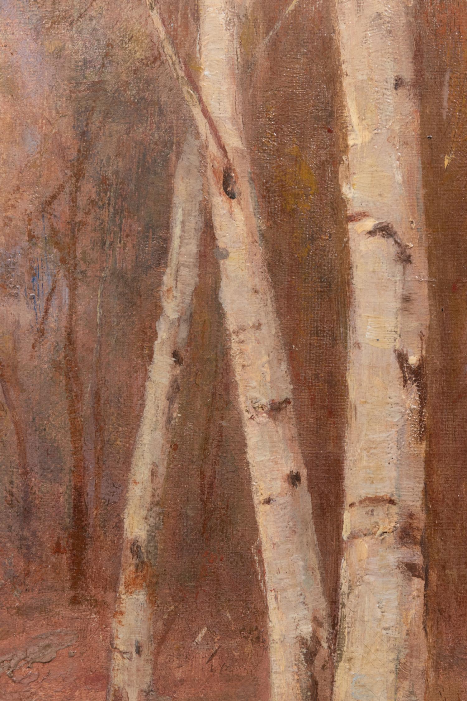Landscape with White Birches