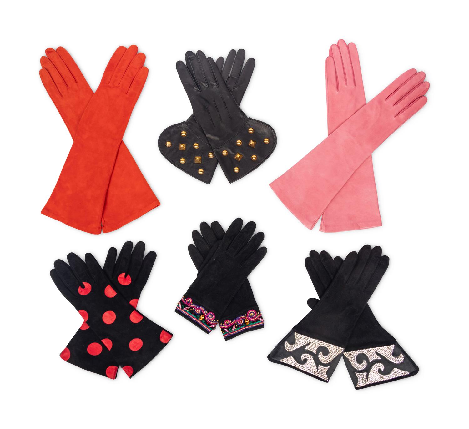 Six Pairs of Designer Gloves