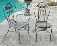 Twelve Salterini Wrought Iron Dining Chairs — 20TH CENTURY