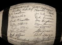 A 1956 Chicago Bears Team Signed Autograph Wilson Football With 40 Signatures, Including Four Hall of Famers (BAS Beckett Authentication Services Certified),