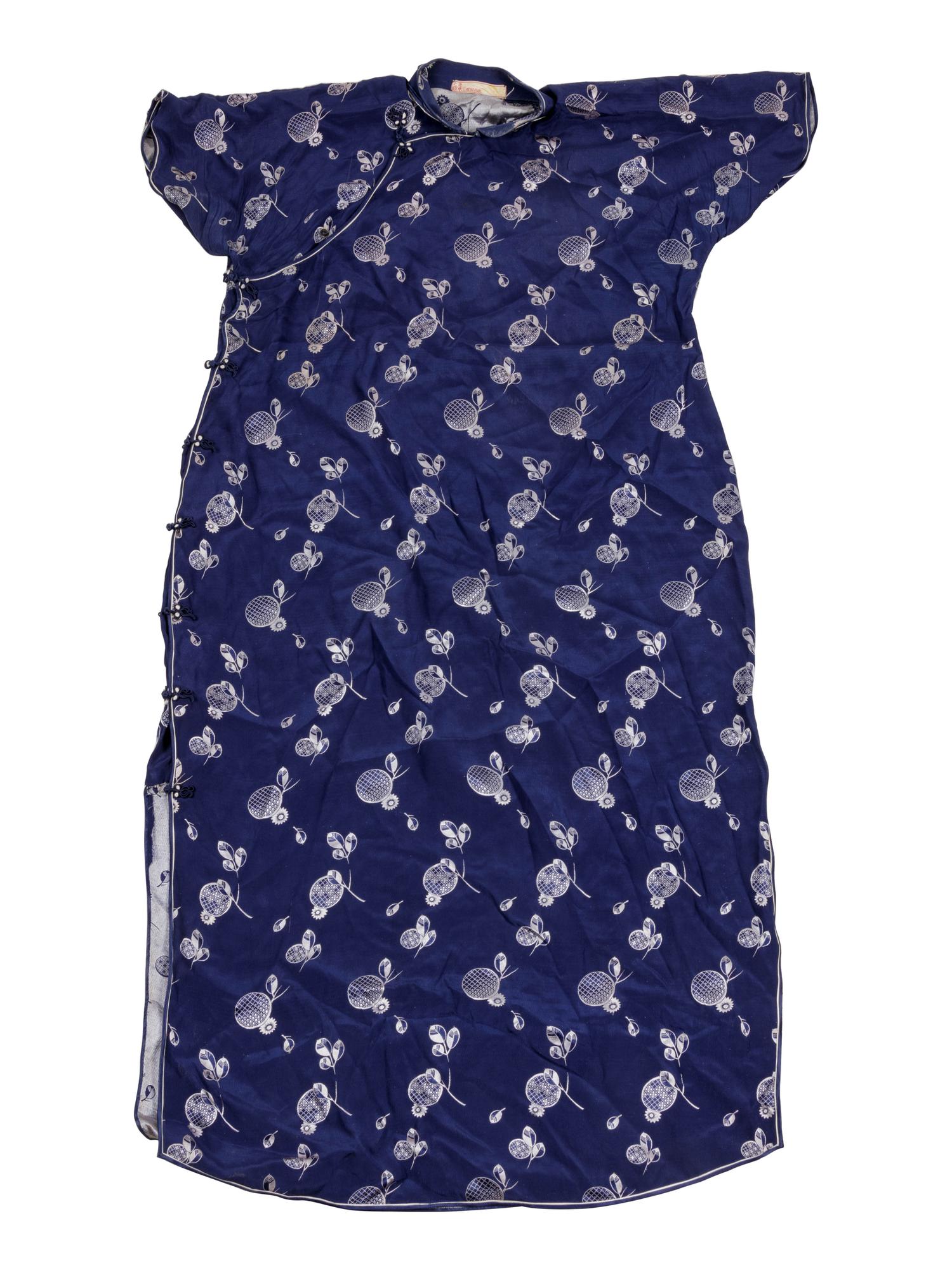 Two Chinese Silk Woven Lady's Cheongsam, Qipao