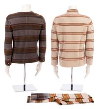 Three Chanel Cashmere Pieces: One Jacket, One Pullover, One Scarf, Fall 2014