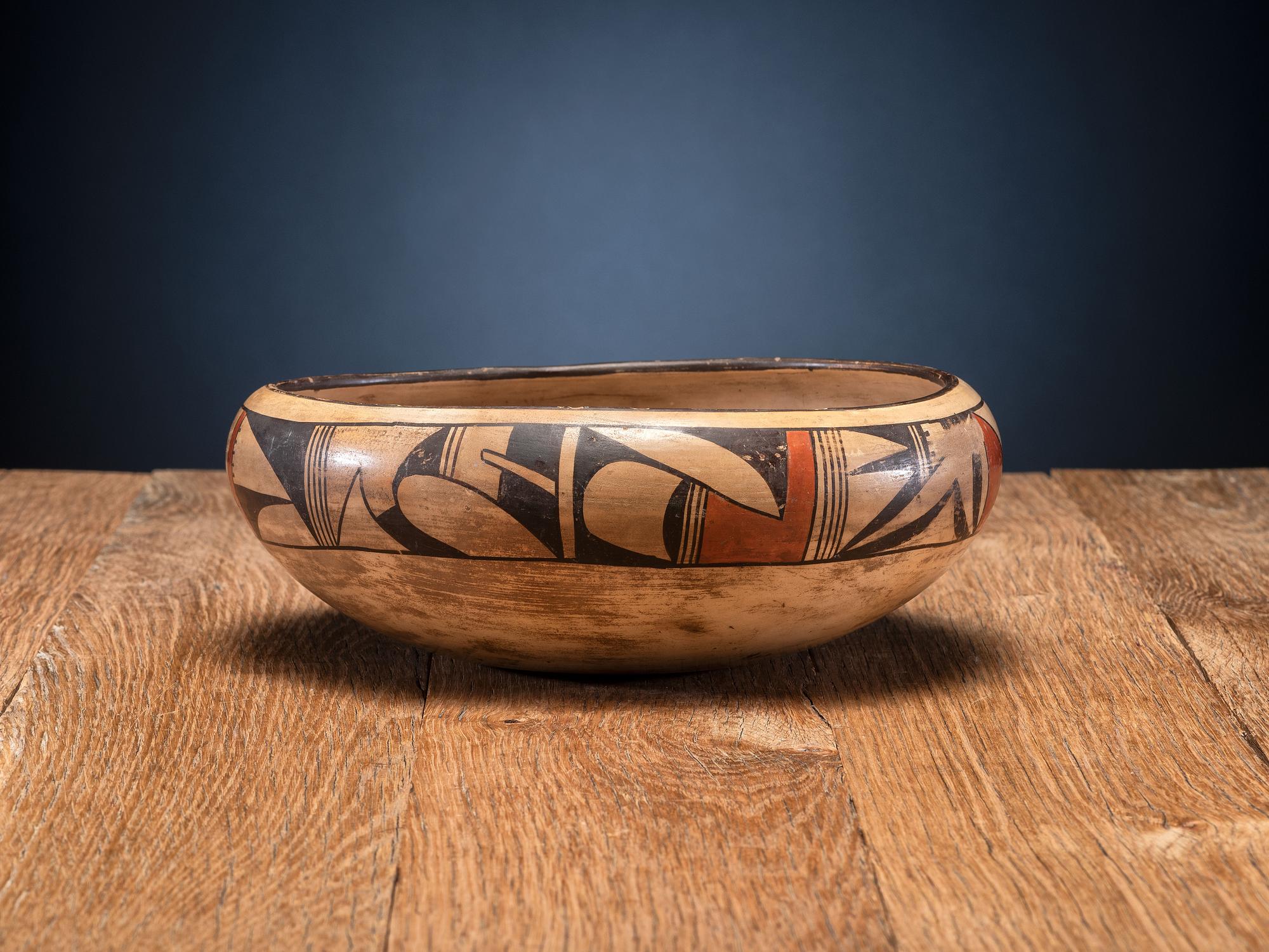 Polychrome Pottery Bowl