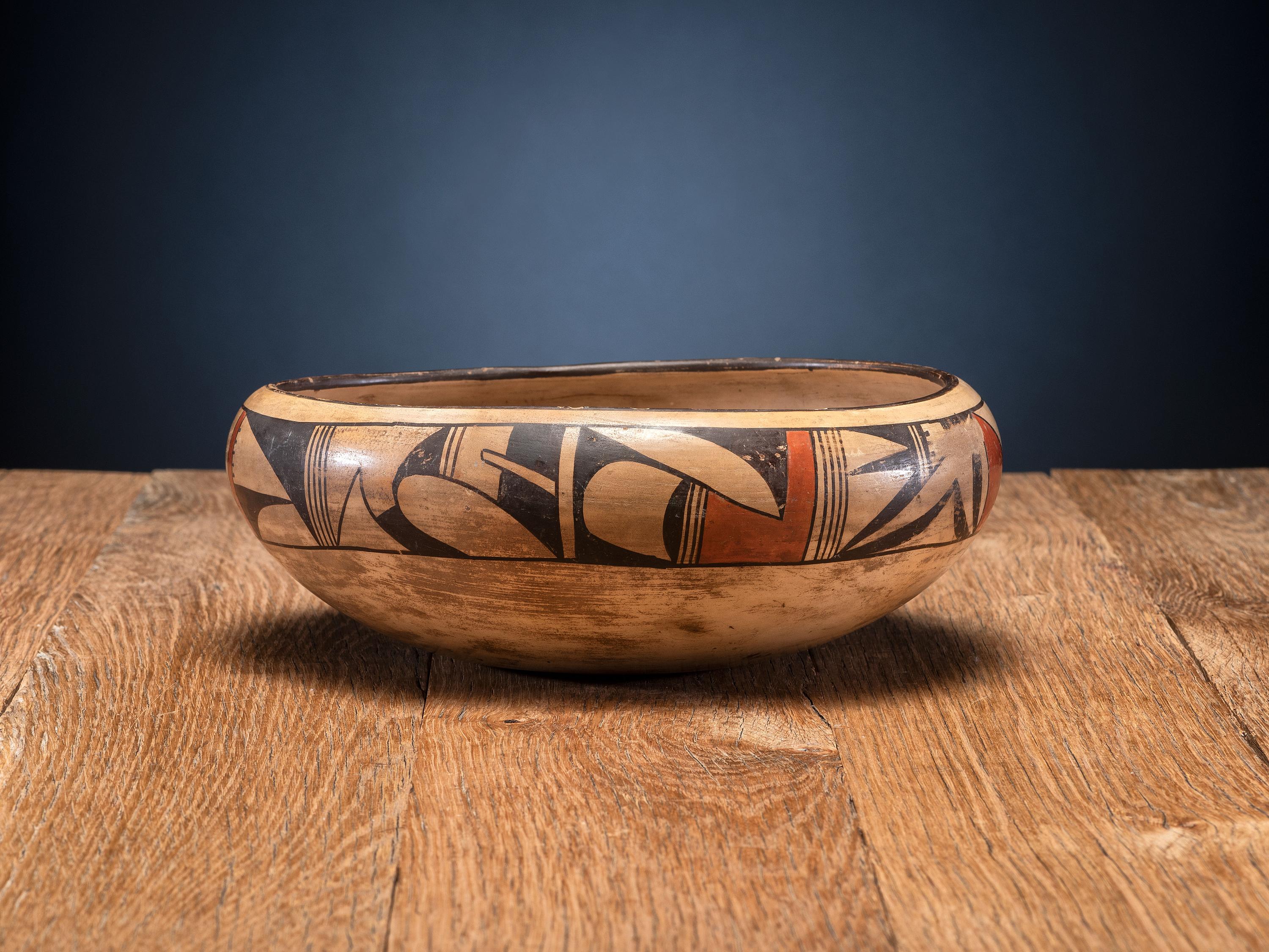 Polychrome Pottery Bowl