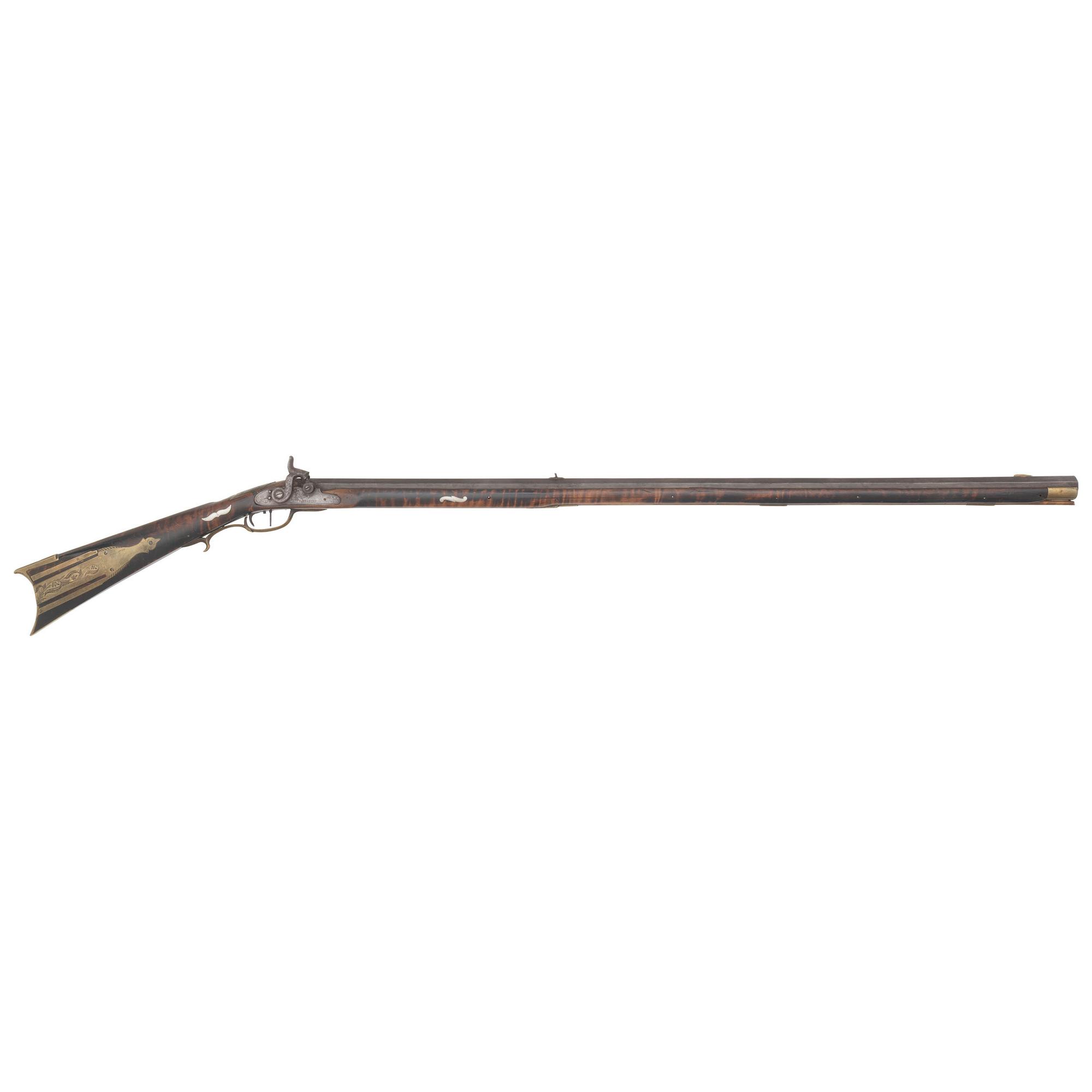 Full Stock Percussion Rifle Marked J Douglas