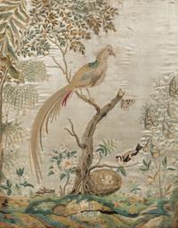 An English Stumpwork Embroidery on Silk