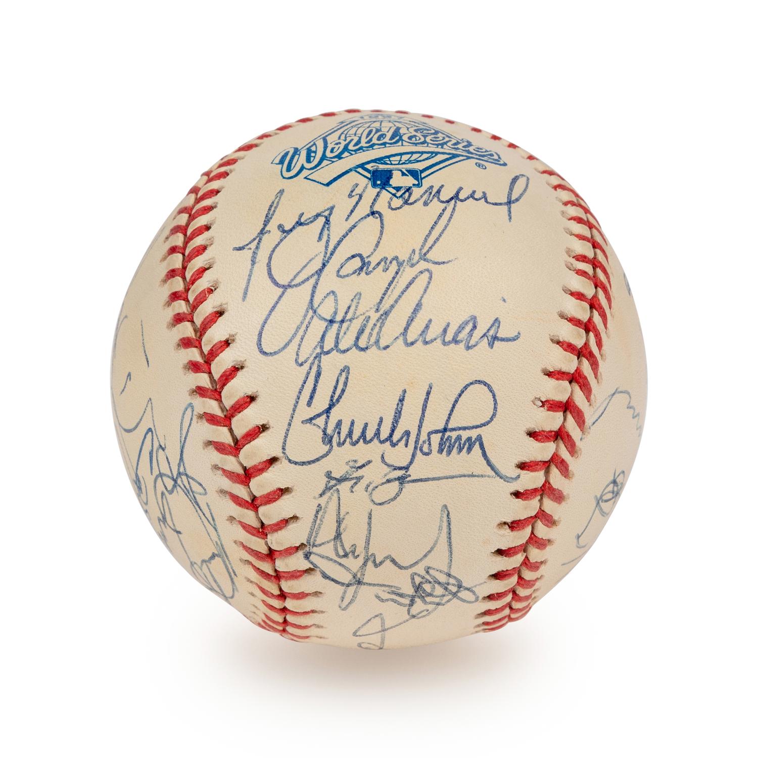 A 1997 Florida Marlins World Series Champions Team Signed Autograph Baseball - 33 Signatures (Beckett Authentication Services Letter)