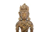 A Gilt Bronze Seated Figure of Amitayus