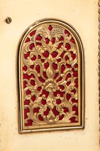 A Chinese Jeweled Gilt Bronze Clock