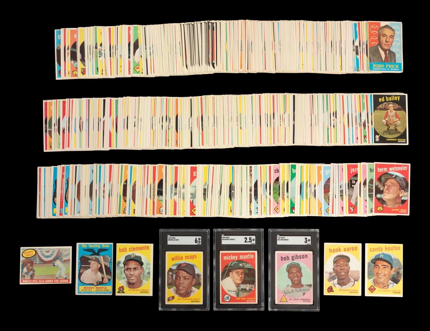 A Complete Set of 1959 Topps Baseball Cards (572/572),