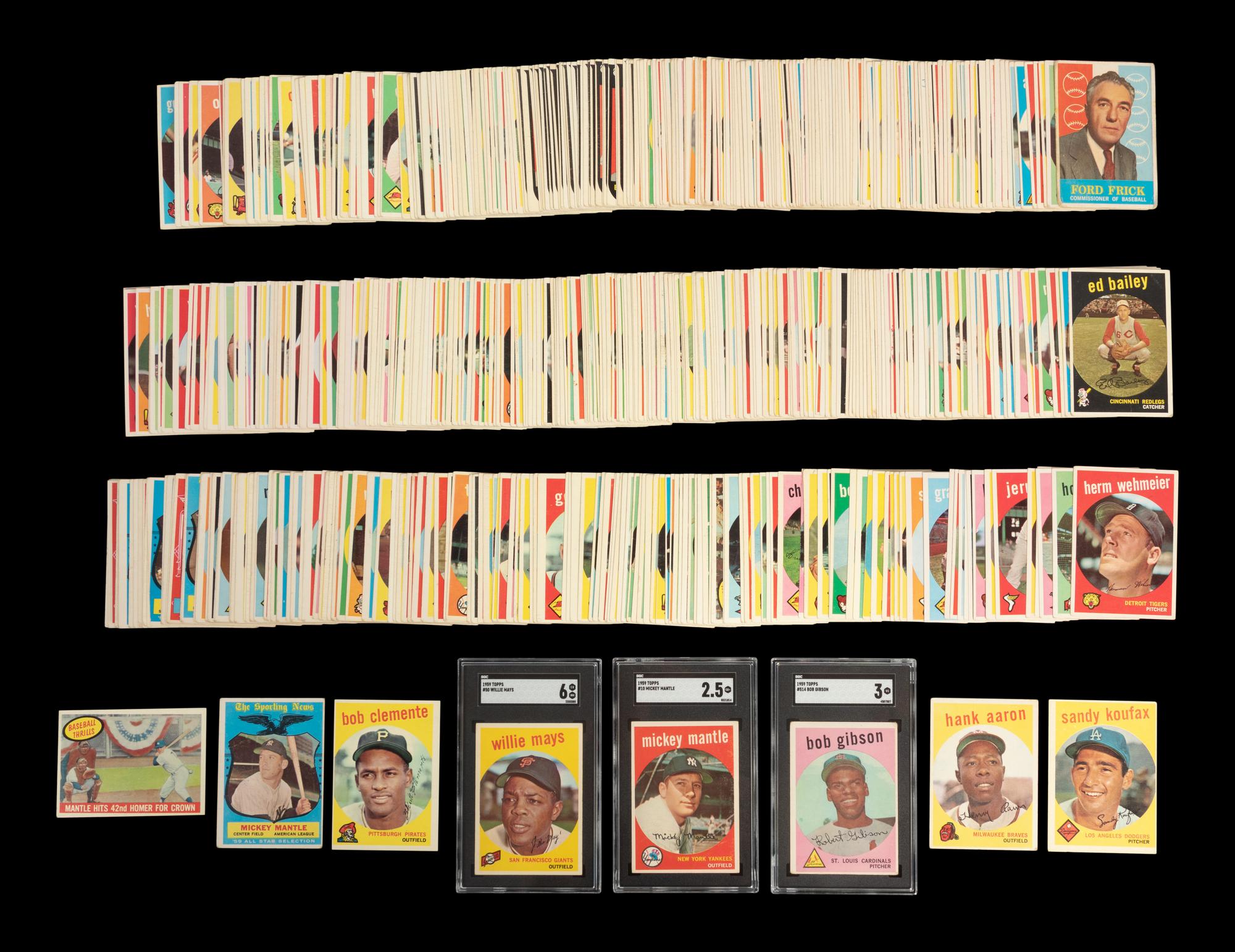 A Complete Set of 1959 Topps Baseball Cards (572/572),