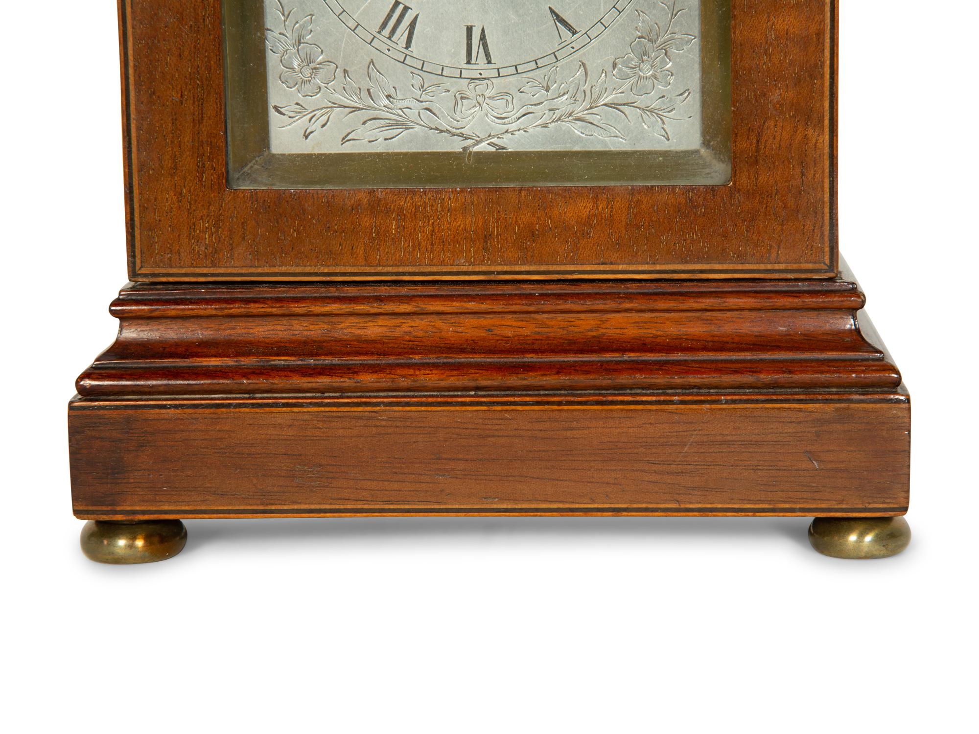 An English Mahogany Table Clock