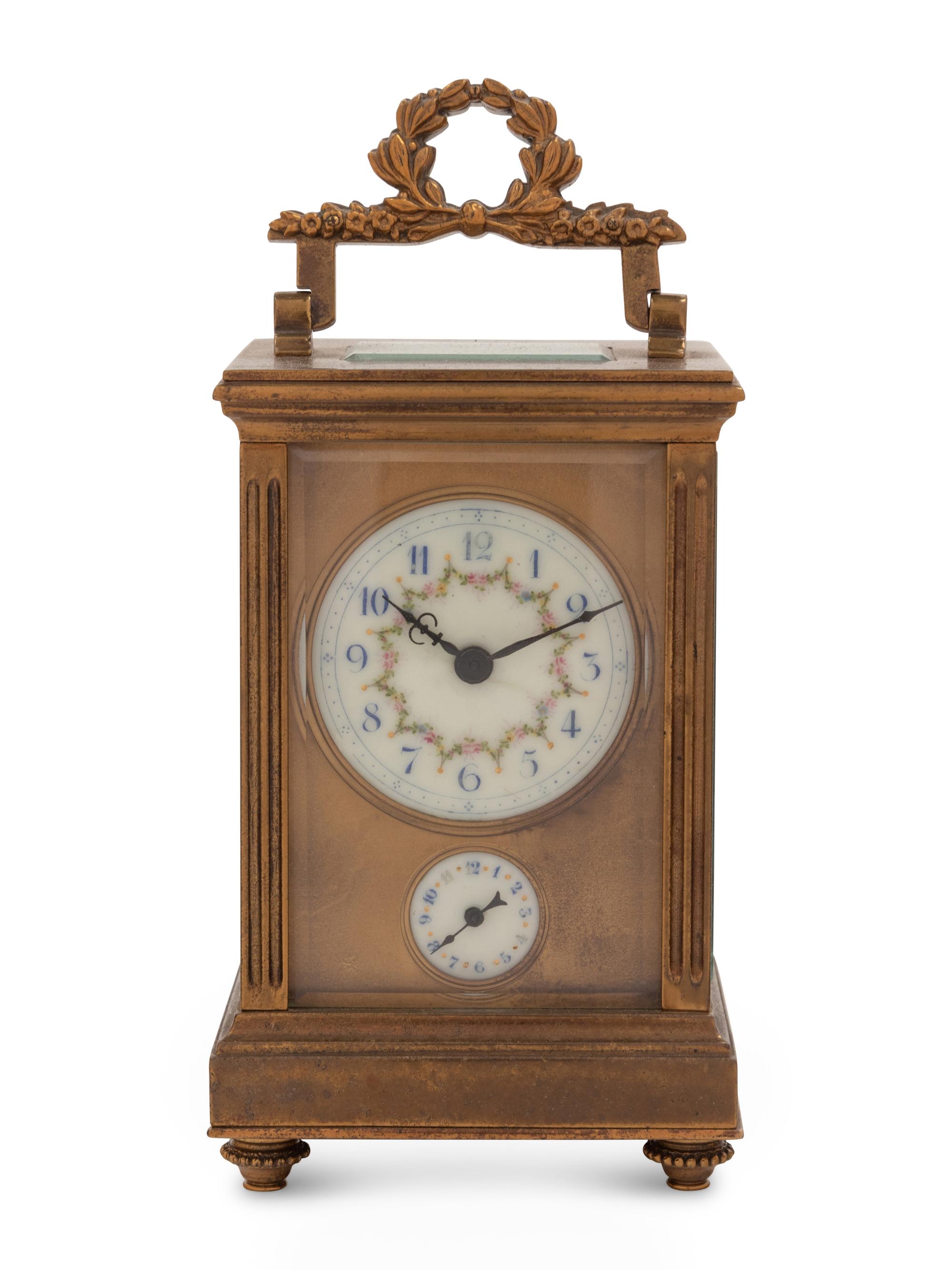 A French Gilt Bronze Carriage Clock