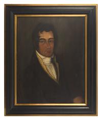 American School 19th Century, A Pair Of Portraits: Alonzo B. Dort And Mary Anne Dort