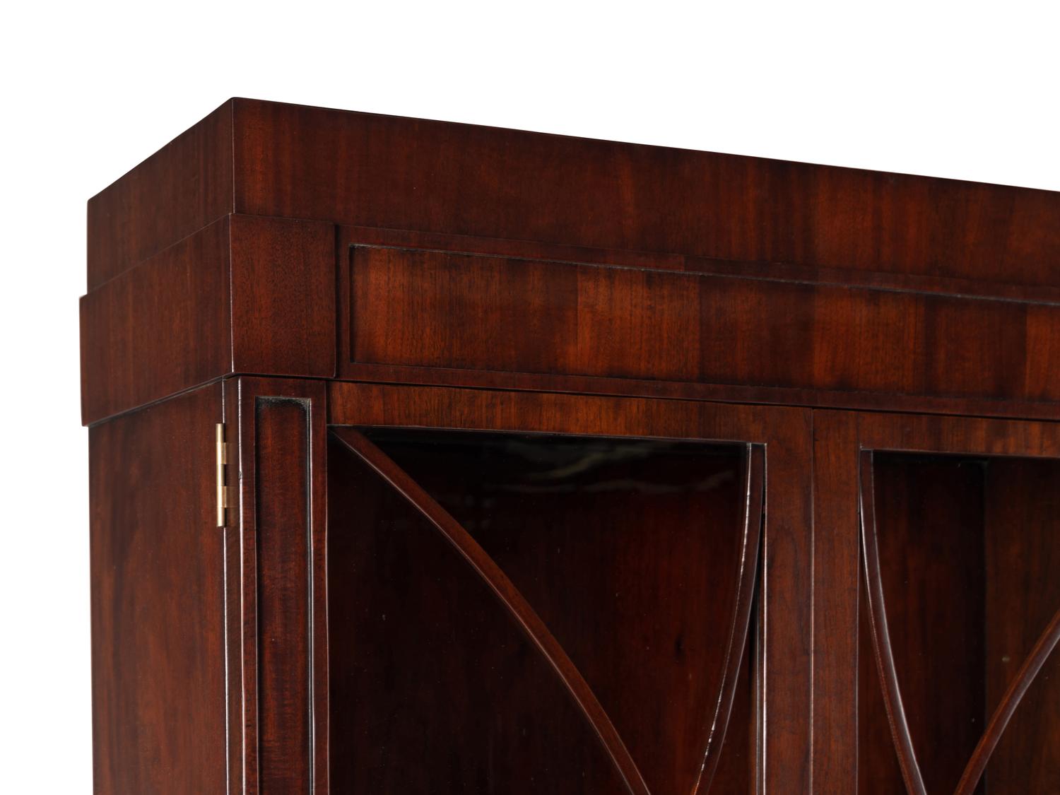 A Pair of Custom Walnut Bookcases