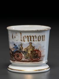 A Fireman's Porcelain Occupational Shaving Mug
