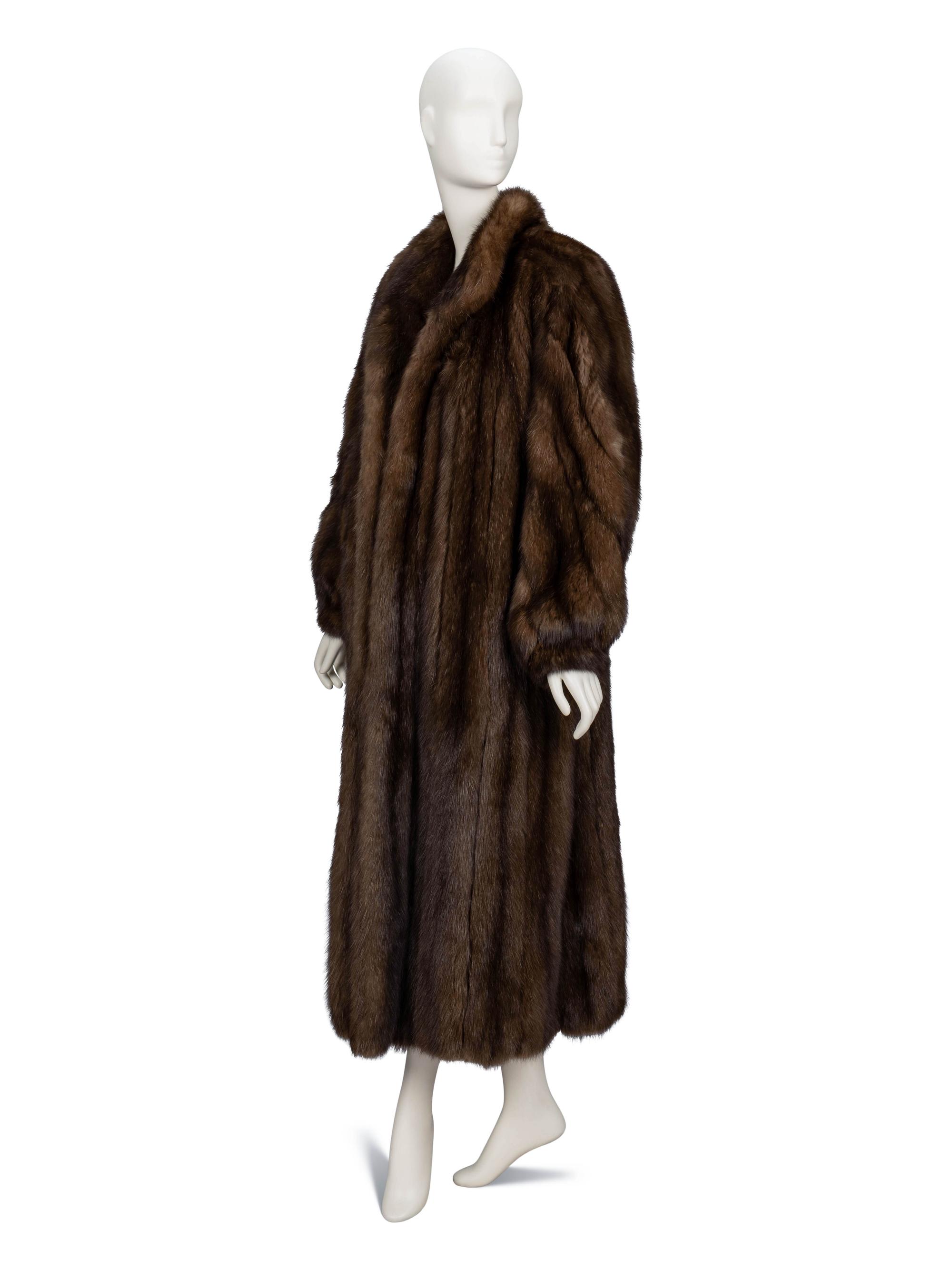 A Full-Length Sable Fur Coat