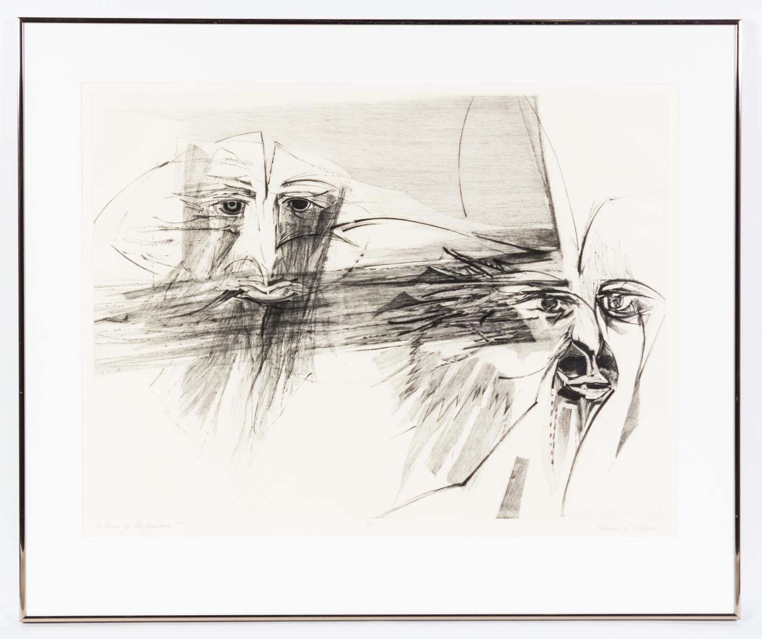 Virginia A. Meyers, (American, b. 1927), Time of Malfeasance, c. 1970 (portfolio of 21)