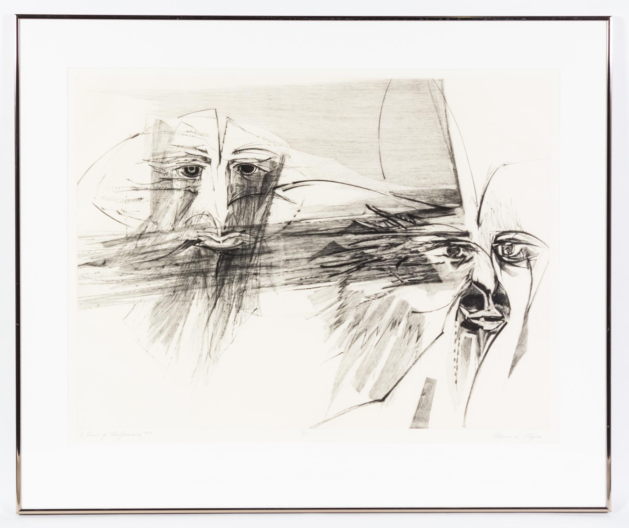 Virginia A. Meyers, (American, b. 1927), Time of Malfeasance, c. 1970 (portfolio of 21)