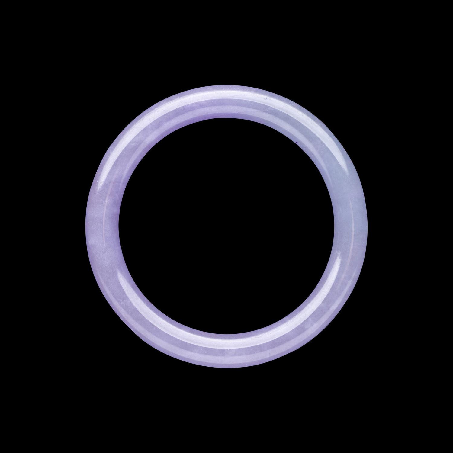 A Chinese Lavender Jadeite Bangle
