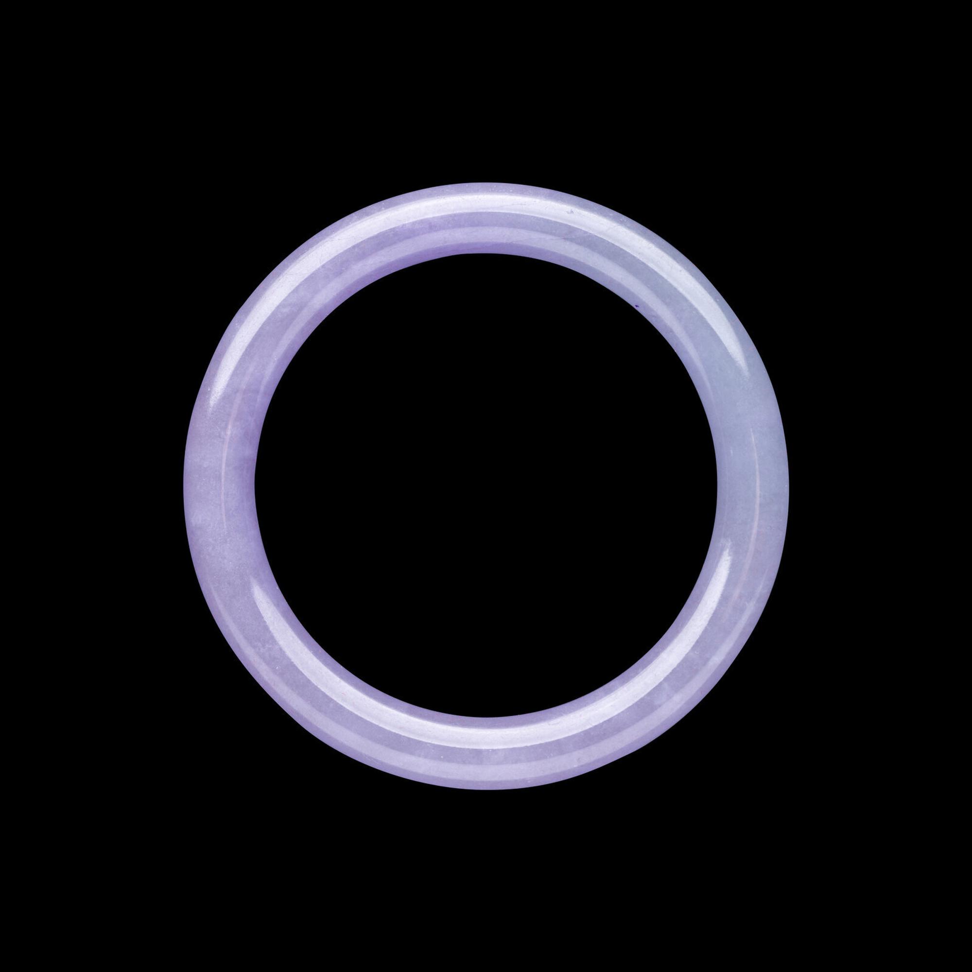 A Chinese Lavender Jadeite Bangle