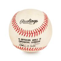 A Hank Aaron Signed Autograph Baseball (Beckett Authentication Services BAS Certified),
