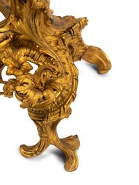 A Louis XV Style Gilt Bronze Inkstand