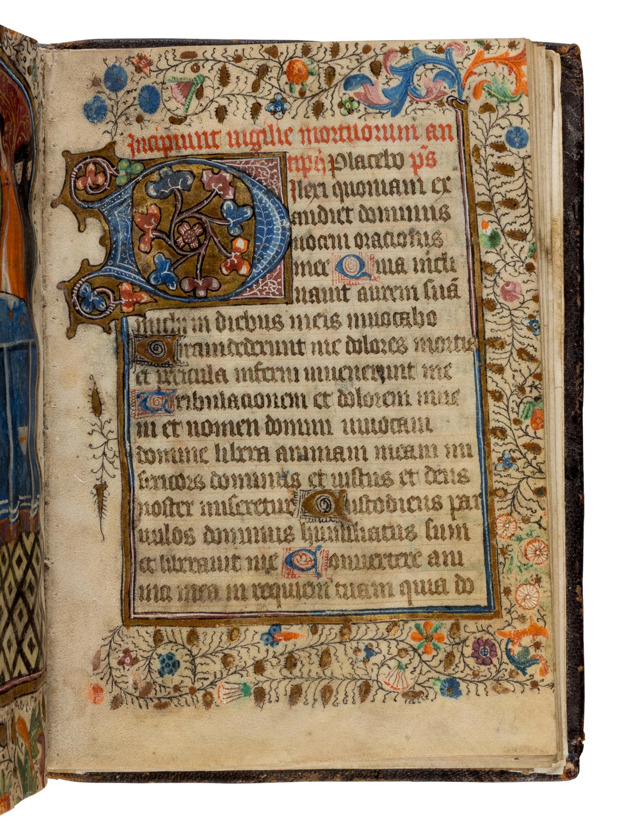 MASTERS OF THE GOLD SCROLLS (active Bruges, c. 1415-1450) Book of Hours, Use of Rome, in Latin and French, illuminated manuscript on parchment [Southern Netherlands, probably Bruges, c. 1420–1430]